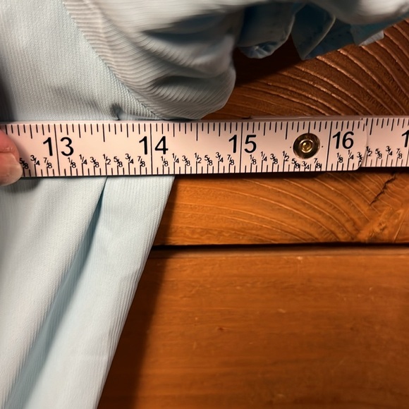 Amanda Uprichard New York Velma Dress‎ XS Ice Blue mini ruffled surplice front - Picture 2 of 8